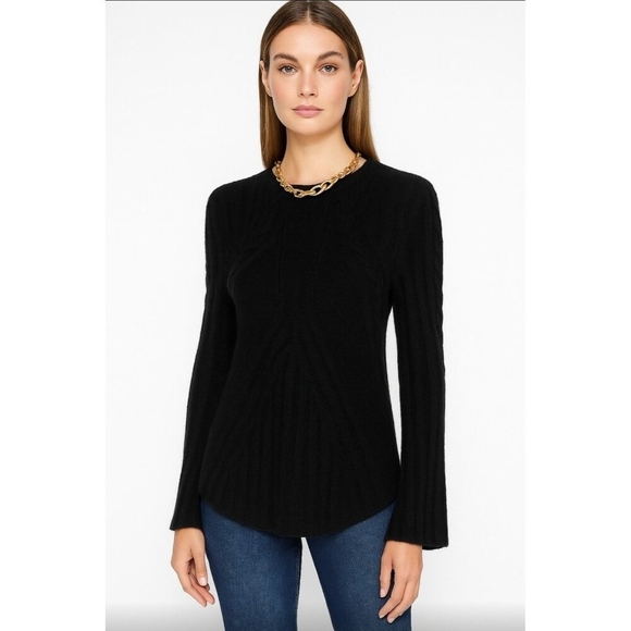 AQUA Cashmere Bell Sleeve Cable-Knit Cashmere Sweater - 100% Exclusive Size S - Picture 11 of 11